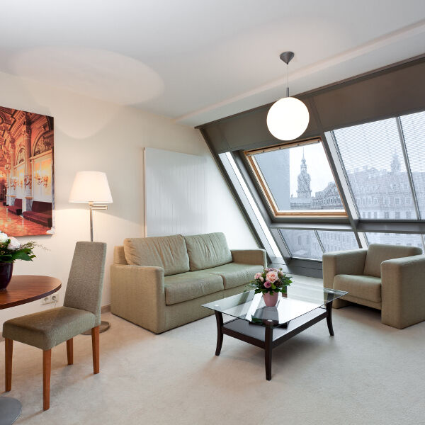Beispielbild - Wohnbereich im 2-Raum-Apartment